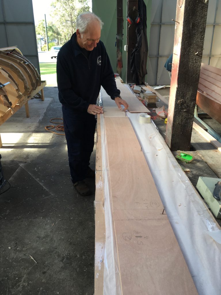 Day 47, Glueing up boat 2’s first planks