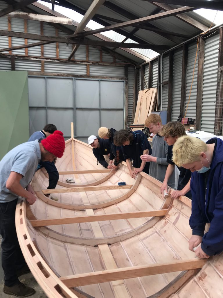 Day 78, Student visit, keel and thwarts